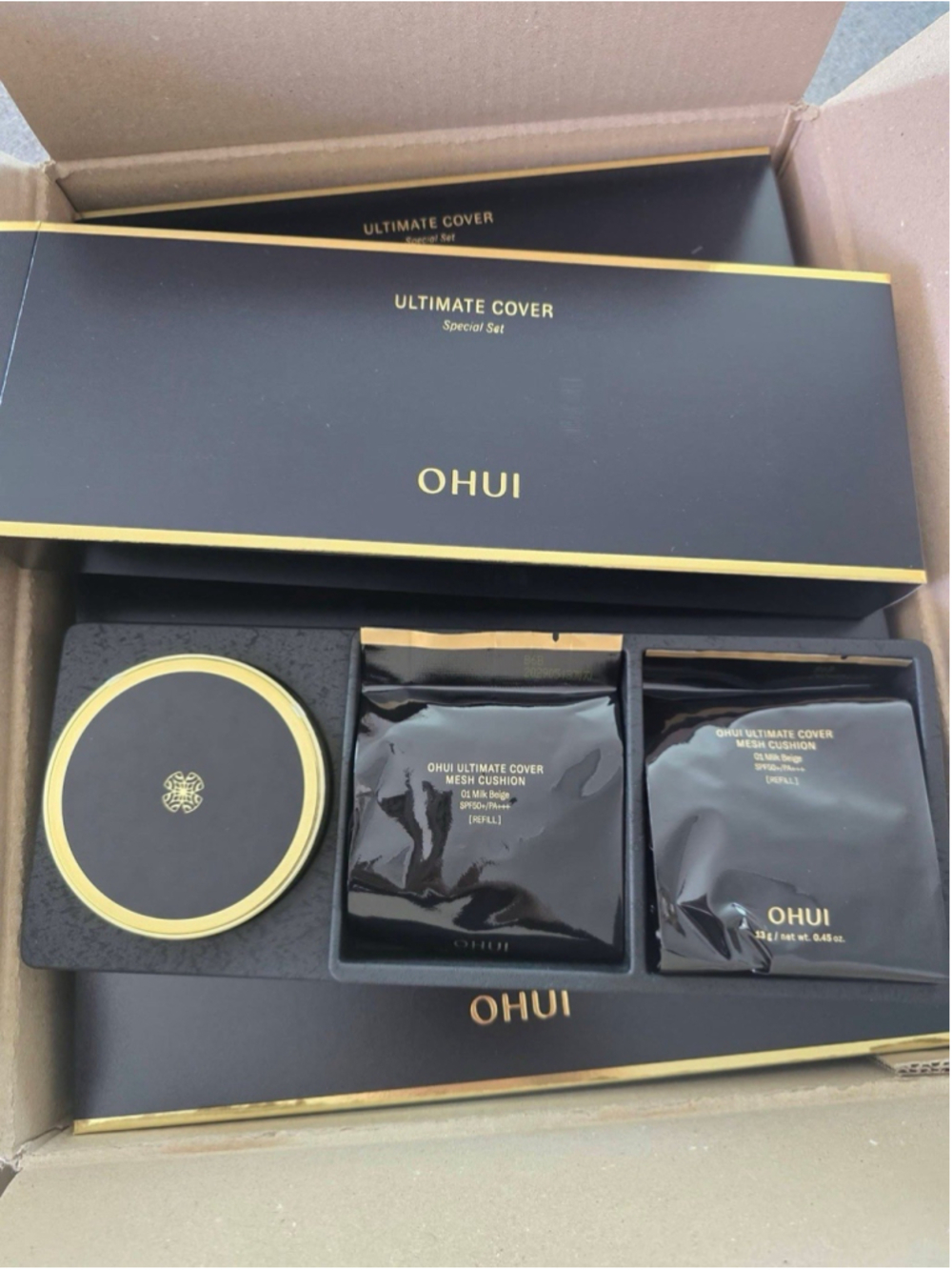 O HUI Ultimate Cover Mesh Cushion #1 Special Set (3 Items) K-beauty OHUI